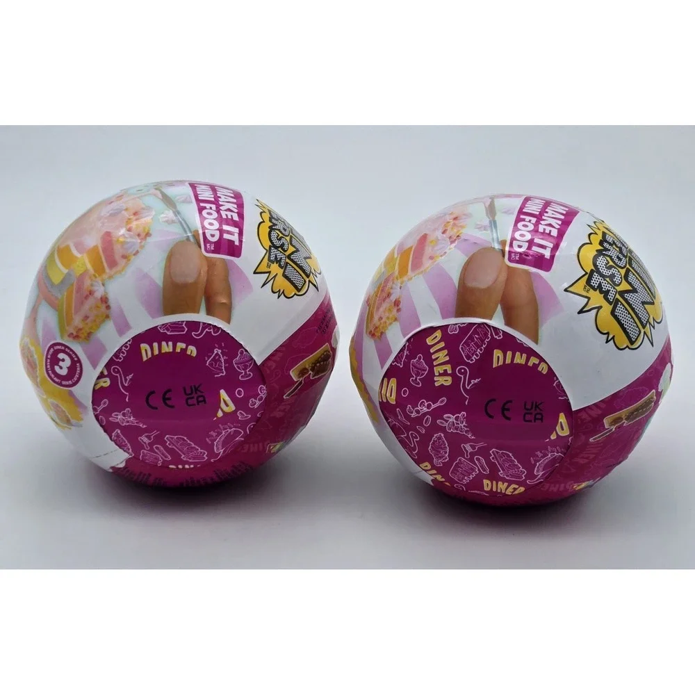 MGA Mini Verse Make It Mini Food Diner Series 3 Mini‎ Collectibles Lot of 2 New